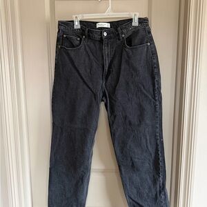 Abercrombie & Fitch Dark Gray Relaxed Jeans